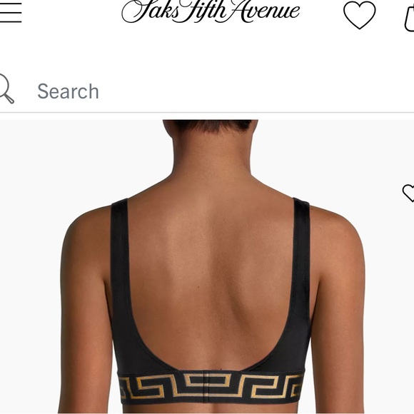 NWT Versace Greca Triangle Bikini Top - Picture 2 of 6